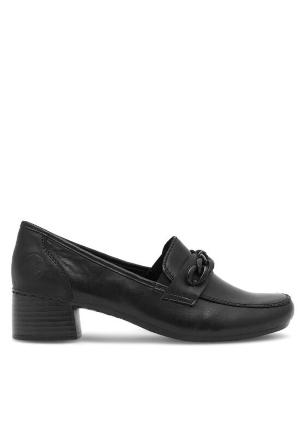 Rieker Loafersy 41660-00 Czarny. Kolor: czarny. Materiał: skóra