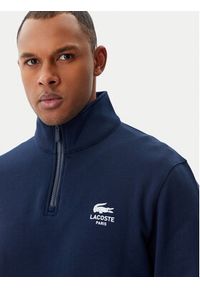 Lacoste Bluza Unisex SH2735 Granatowy Regular Fit. Kolor: niebieski. Materiał: bawełna