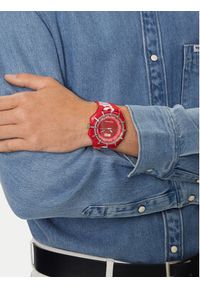 Diesel Zegarek Framed DZ4621 Czerwony. Kolor: czerwony #2