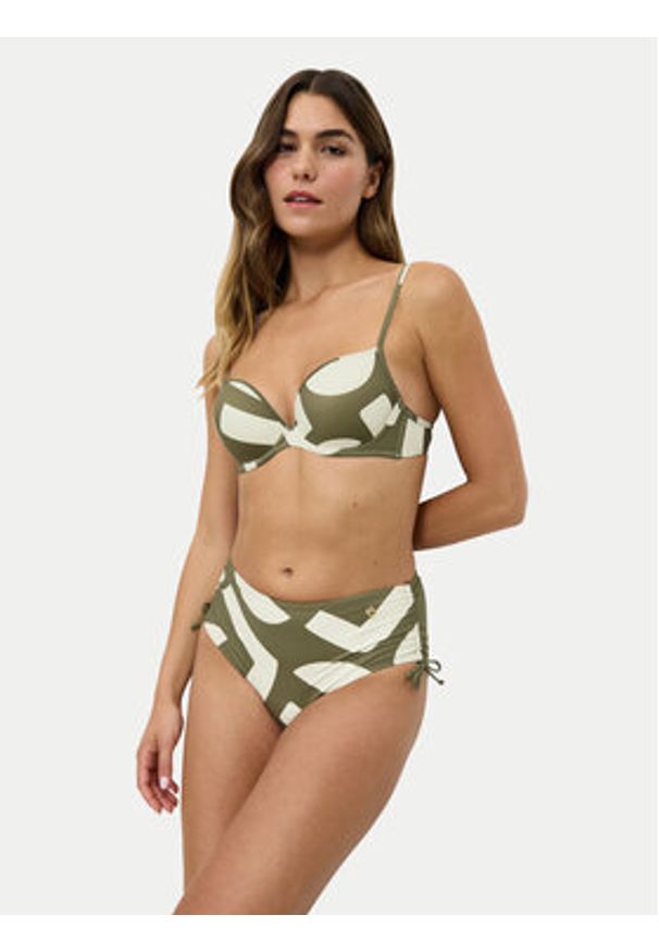 Triumph Dół od bikini Summer Allure 10222286 Zielony. Kolor: zielony. Materiał: syntetyk