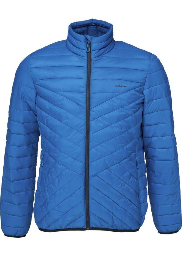 GLOMEX - Kurtka pikowana męska Glemo Loap Irven, niebieska, 3XL. Kolor: niebieski. Materiał: puch