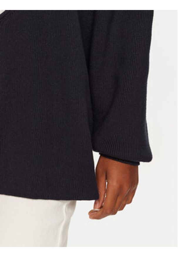 STAUD Sweter Coast R24P3137CC Granatowy Oversize. Kolor: niebieski. Materiał: bawełna