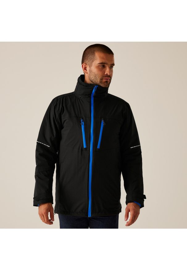 Regatta - Kurtka robocza 3w1 męska X-Pro Evander. Kolor: pomarańczowy. Materiał: tkanina. Sezon: zima. Sport: turystyka piesza