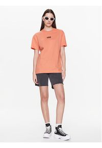 Vans T-Shirt Flying VN0A7YUT Pomarańczowy Oversize. Kolor: pomarańczowy. Materiał: bawełna #3