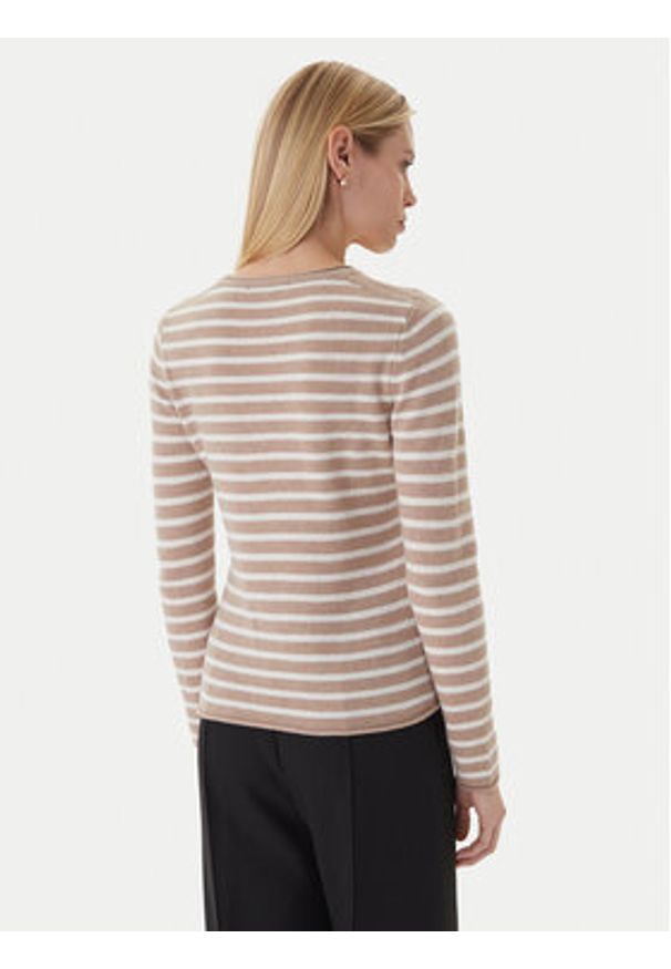 TOMMY HILFIGER - Tommy Hilfiger Sweter WW0WW40264 Beżowy Regular Fit. Kolor: beżowy. Materiał: wełna