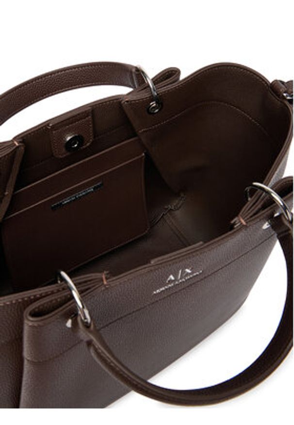 Armani Exchange Torebka 942910 CC783 U6018 Beżowy. Kolor: beżowy. Materiał: skórzane