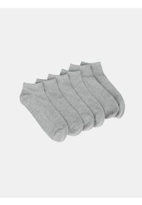 Sinsay - Prążkowane skarpetki 7 pack - szary. Kolor: szary. Materiał: prążkowany #1