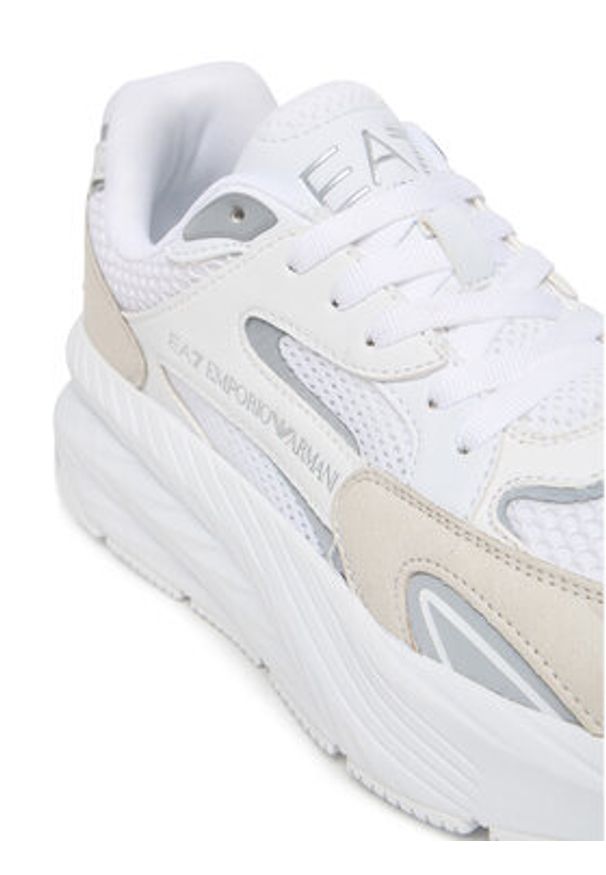 EA7 Emporio Armani Sneakersy 7X000342 AF18617 M0196 Biały. Kolor: biały. Materiał: skóra