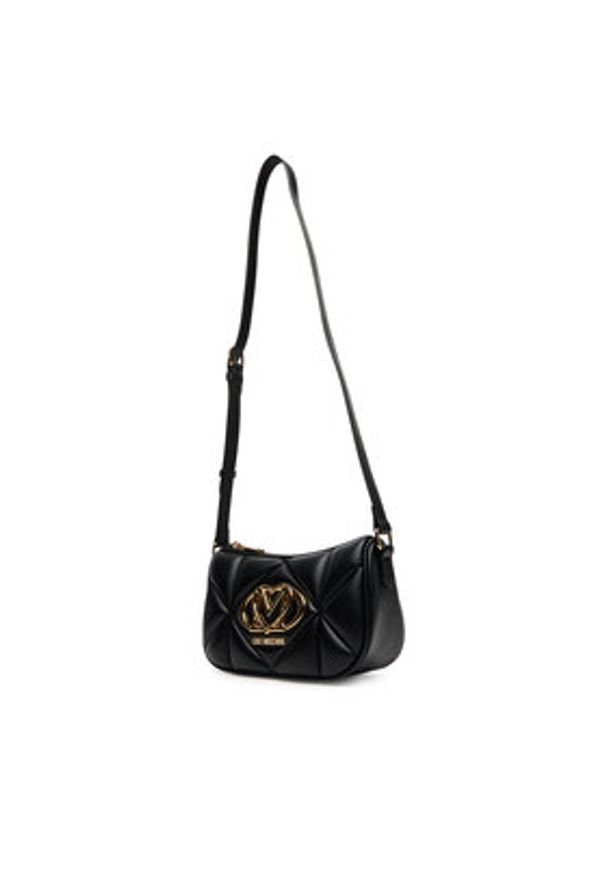 Love Moschino - LOVE MOSCHINO Torebka JC4083PP1NLC0000 Czarny. Kolor: czarny. Materiał: skórzane