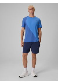 4f - 4F Spodenki tenisowe szybkoschnące męskie - granatowe L. Kolor: niebieski. Materiał: materiał. Długość: krótkie. Sport: tenis #1