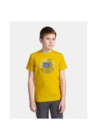 T-shirt chłopięcy Kilpi SALO-JB. Kolor: żółty