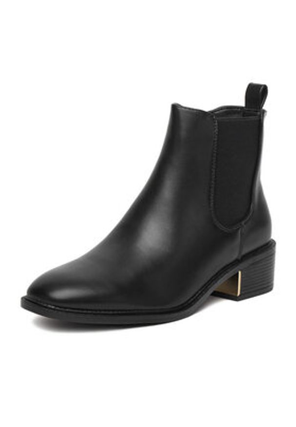 DeeZee Botki 5698 Czarny. Kolor: czarny. Materiał: materiał, syntetyk