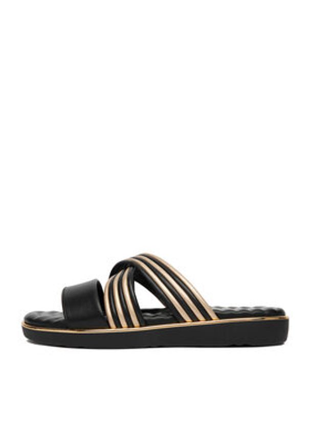 Go Soft Klapki CEO-W8087 Czarny. Kolor: czarny. Materiał: skóra