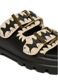 Mou Klapki MU.SW661001N Czarny. Kolor: czarny. Materiał: syntetyk #4