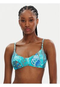 Seafolly Góra od bikini La Mer 31465-214 Turkusowy. Kolor: turkusowy. Materiał: syntetyk