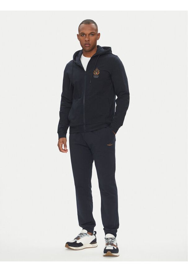 Aeronautica Militare Dres 251TF086F459 Granatowy Regular Fit. Kolor: niebieski. Materiał: bawełna