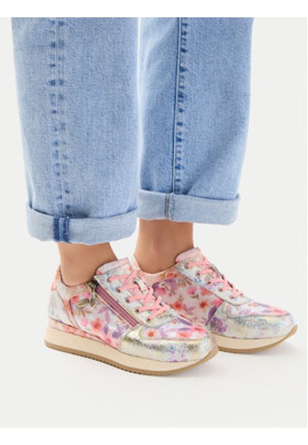 Laura Vita Sneakersy Gycmo 58 Kolorowy. Materiał: skóra. Wzór: kolorowy