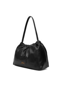 TOMMY HILFIGER - Tommy Hilfiger Torebka Soft Leather Shoulder Bag AW0AW18307 Czarny. Kolor: czarny. Materiał: skórzane #3