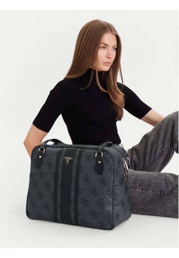 Guess Torba weekendowa Erenia Travel TWSO78 38916 Szary. Kolor: szary. Materiał: skóra