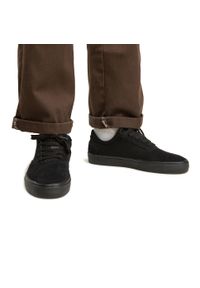 Decathlon - Buty wulkanizowane na deskorolkę dla dorosłych Vulca 500 II czarne. Kolor: czarny. Materiał: kauczuk, skóra. Sport: skateboard