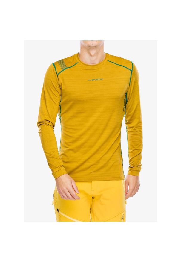 LA SPORTIVA - Bluza termoaktywna męska La Sportiva Tour Long Sleeve. Kolor: żółty. Długość rękawa: długi rękaw