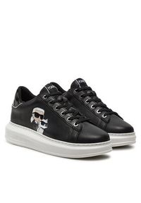 Karl Lagerfeld - KARL LAGERFELD Sneakersy KL62524T Czarny. Kolor: czarny. Materiał: skóra