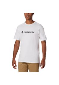 columbia - Męski t-shirt koszulka Columbia CSC Basic Logo 1680053100. Kolor: biały #1