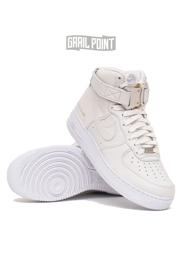 NIKE - Sneakersy Nike Air Force 1 High x Alyx. Wysokość cholewki: przed kolano. Zapięcie: klamry. Kolor: biały. Szerokość cholewki: normalna. Model: Nike Air Force