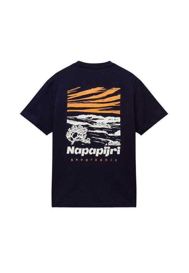 Koszulka męska Napapijri S-Vignonil Back. Kolor: niebieski