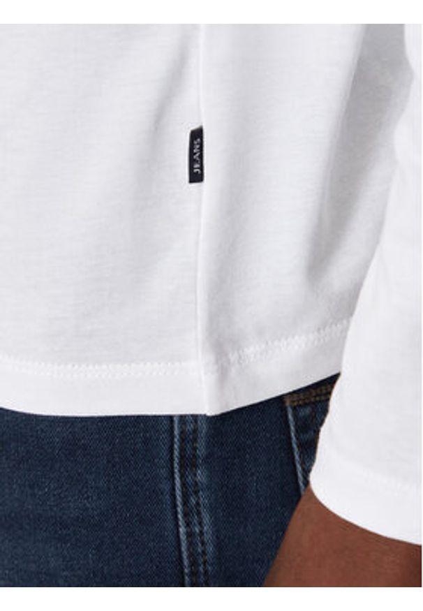JOOP! Jeans Longsleeve 30033284 Biały Modern Fit. Kolor: biały. Materiał: bawełna. Długość rękawa: długi rękaw