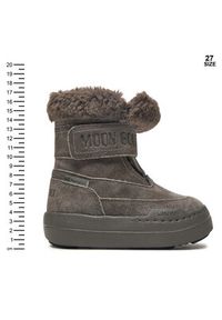 Moon Boot Śniegowce Junior Park Dtrap Boot Suede 80D3440040 Szary. Kolor: szary. Materiał: skóra, zamsz #10