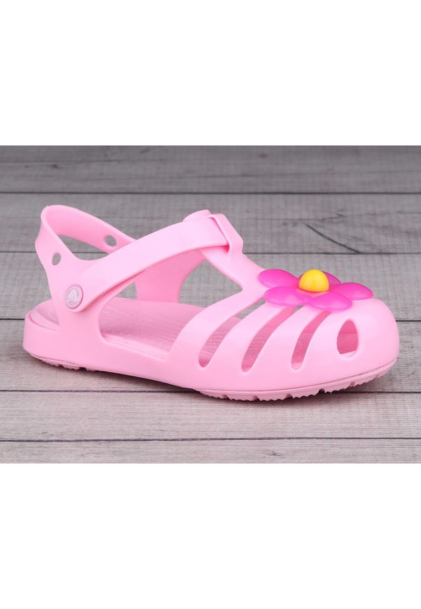 Sandały dziecięce Crocs ISABELLA CHARM. Kolor: różowy