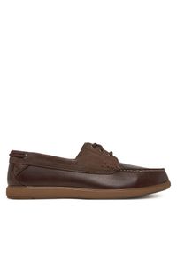 Clarks Mokasyny Bratton Boat 26181271 Brązowy. Kolor: brązowy. Materiał: skóra