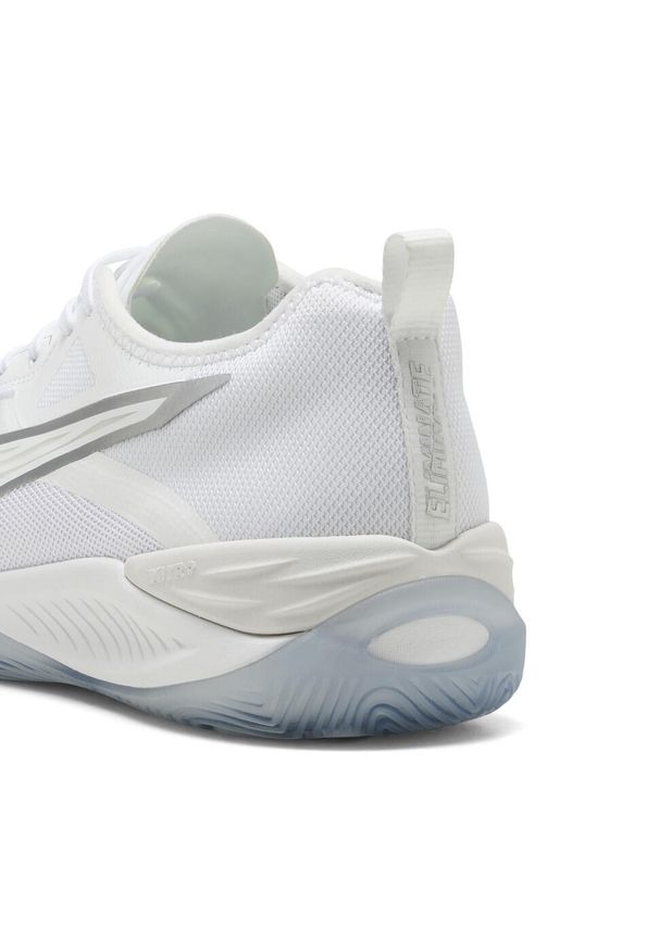 Puma - Buty do piłki ręcznej unisex Eliminate NITRO™ 4 PUMA White Silver Metallic. Kolor: szary, biały, wielokolorowy. Sport: piłka ręczna