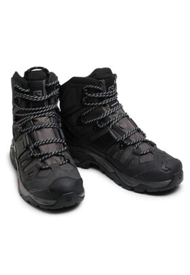 salomon - Salomon Trekkingi Quest 4 Gtx GORE-TEX 412926 27 V0 Czarny. Kolor: czarny. Materiał: skóra, nubuk. Technologia: Gore-Tex. Sport: turystyka piesza