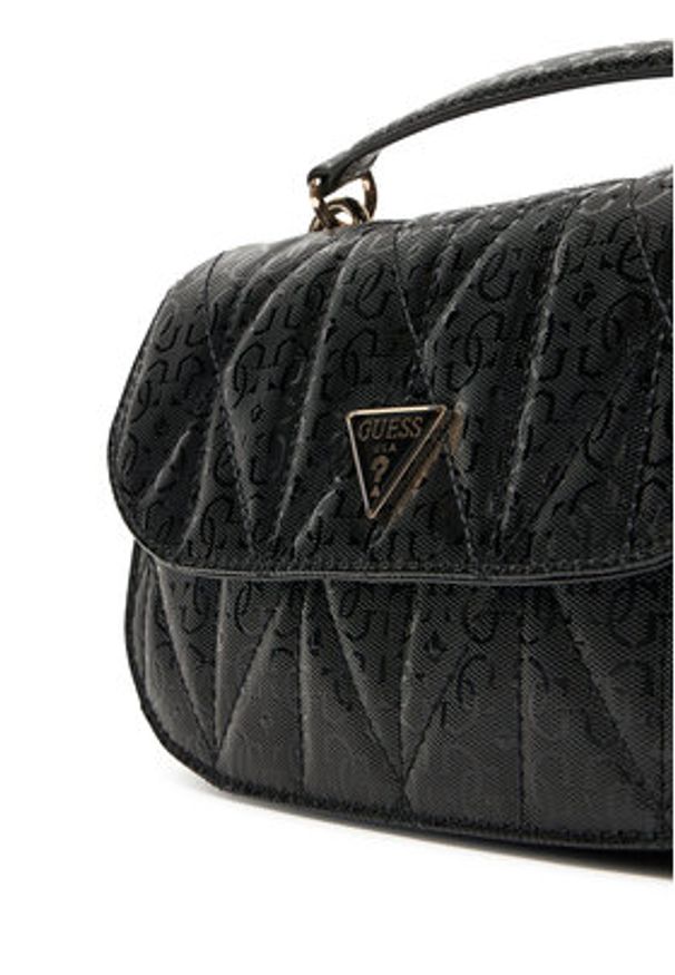 Guess Torebka Aldina HWGG96 63200 Czarny. Kolor: czarny. Materiał: skórzane