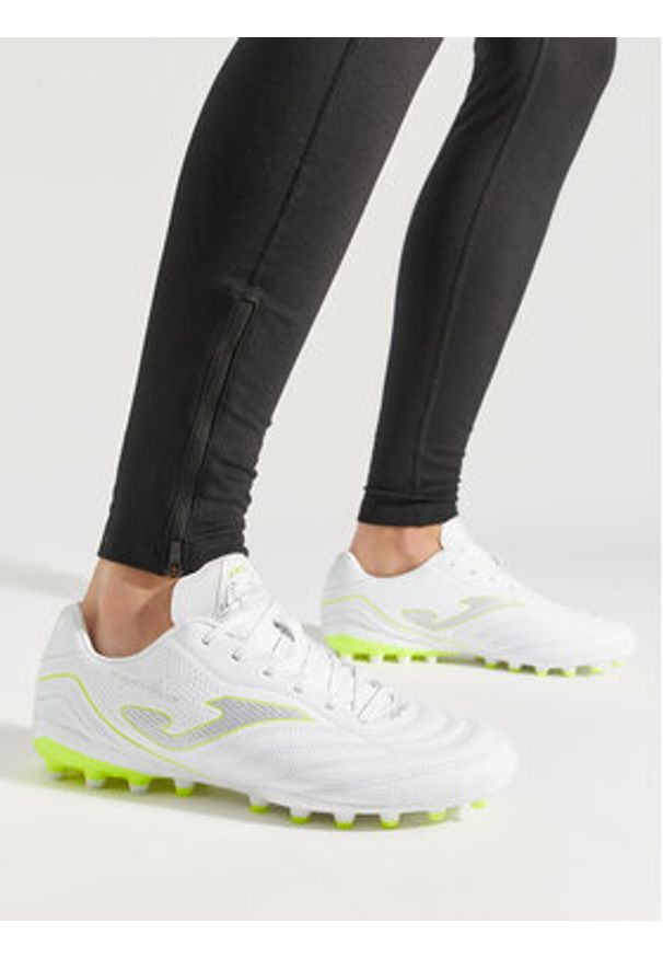 Joma Buty do piłki nożnej Aguila 24 AGUS2402AG Biały. Kolor: biały. Materiał: skóra