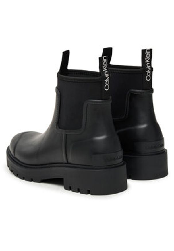 Calvin Klein Jeans Kalosze Combat Rain Boot YM0YM01376 Czarny. Kolor: czarny