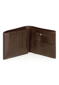 Wittchen - Męski portfel skórzany z rozkładanym panelem. Kolor: brązowy, wielokolorowy, złoty. Materiał: skóra #5