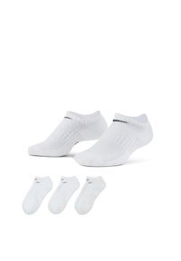 Nike - Skarpety Stopki do biegania unisex Everyday Cushion No Show 3 pary. Kolor: biały. Sport: bieganie