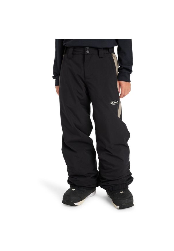 Quiksilver - Spodnie do sportów zimowych techniczne dla Chłopców SNOW DOWN. Kolor: czarny. Sezon: zima. Sport: narciarstwo