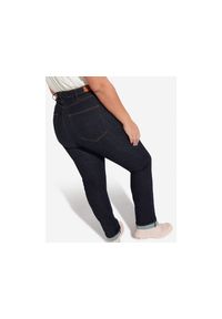 Wrangler - SPODNIE DAMSKIE WRANGLER STRAIGHT PLUS RINSEWASH W24TWX023 112127973. Kolekcja: plus size #5