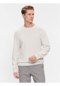 Calvin Klein Sweter K10K111954 Écru Regular Fit. Materiał: wełna #1