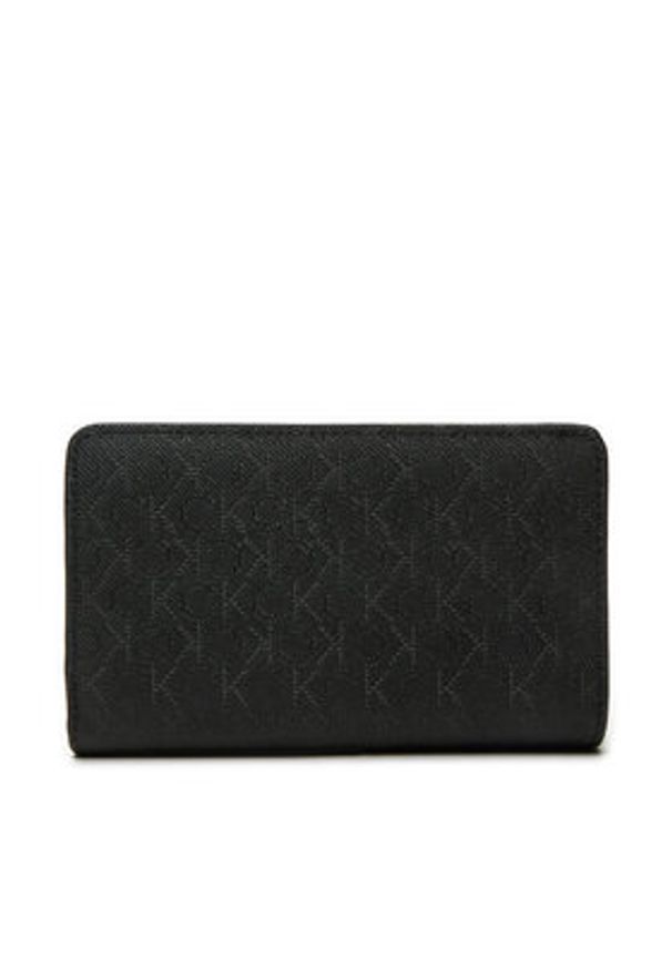 Calvin Klein Mały Portfel Damski Ck Daily Medium Bifold_Mono K60K612824 Czarny. Kolor: czarny. Materiał: skóra