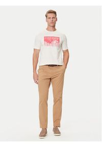 GANT - Gant T-Shirt 2003342 Écru Regular Fit. Materiał: bawełna #9