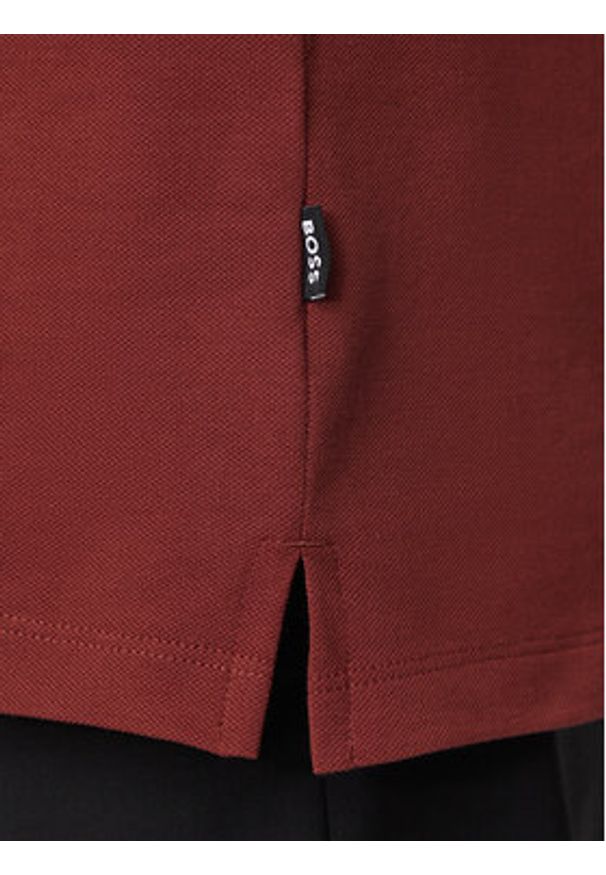 BOSS Polo Pallas 50468301 Czerwony Regular Fit. Typ kołnierza: polo. Kolor: czerwony. Materiał: bawełna