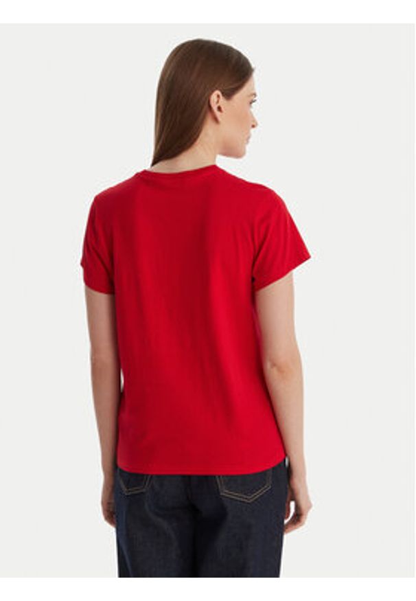 Polo Ralph Lauren T-Shirt 211B14605006 Czerwony Classic Fit. Typ kołnierza: polo. Kolor: czerwony. Materiał: bawełna