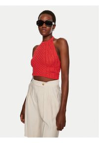 STAUD Bluzka Lori R24P3136CA Czerwony Regular Fit. Kolor: czerwony. Materiał: bawełna