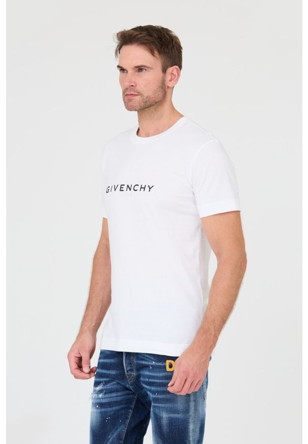 Givenchy - GIVENCHY Biały męski t-shirt, Rozmiar XXL. Kolor: biały