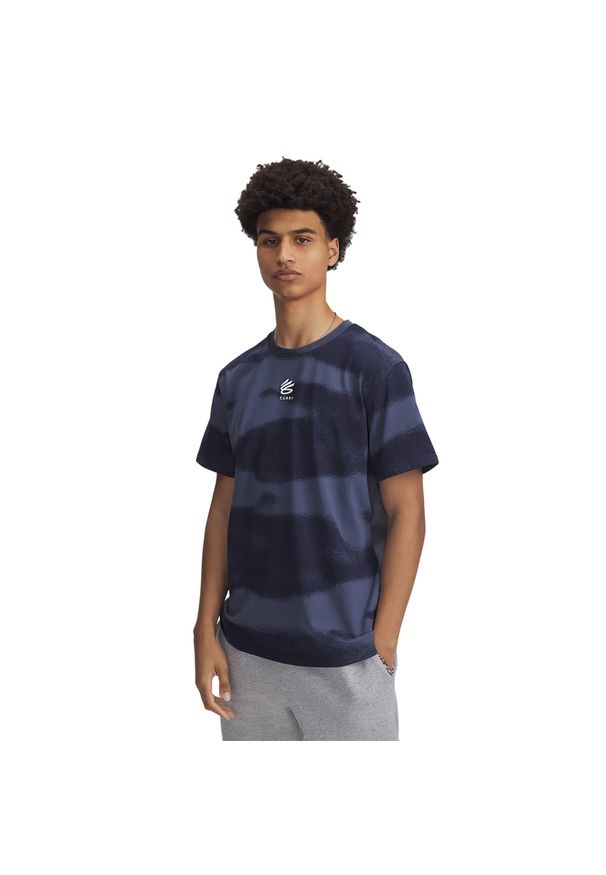 Koszulka męska Under Armour Curry Hvyweight Logo. Kolor: szary. Sport: koszykówka